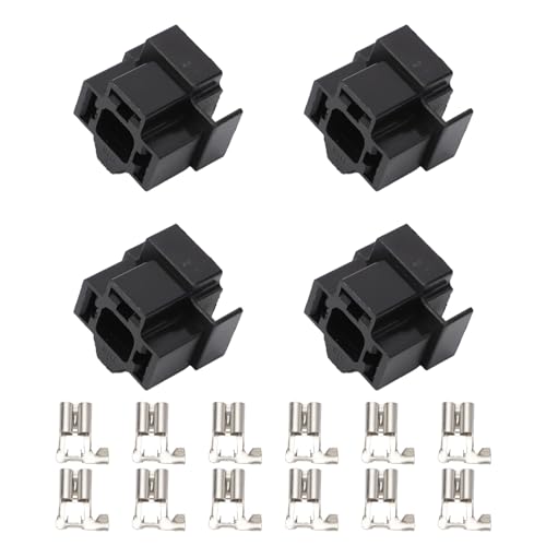 MangWany H4-Glühbirne 3-poliger Scheinwerferstecker mit Klemmen Reparaturhalter 4 Stück 12 V