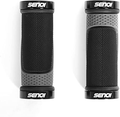 SENQI Fahrradgriffe, 130 mm & 90 mm, Passend für 22,2 mm Lenker, Rutschfeste Griffe für Multi-Speed-Fahrräder, Mountainbikes