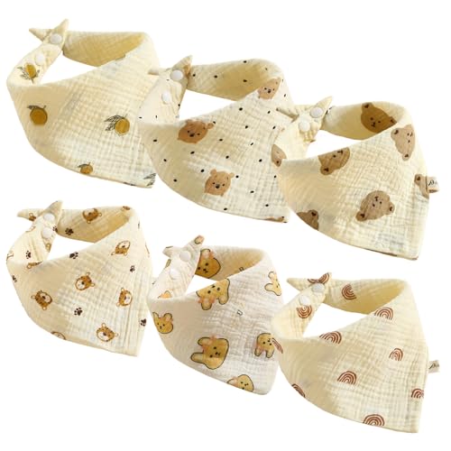 6 Pcs Halstuch Baby Dreieckstuch Baby Dreieckstuch Kinder Baby HalstüCher HalstüCher Baby SabberläTzchen Baby BabyläTzchen Baby Halstuch Baby Dreieckstuch Baby Bibs Latz Baby SpuckläTzchen Baby