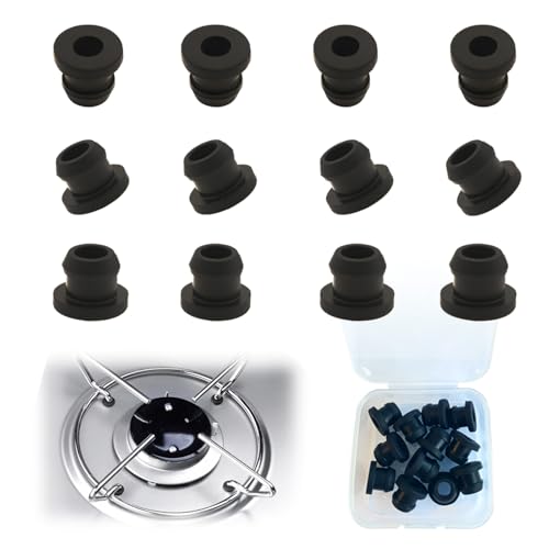 NEODTX Topfträgergummis Gummidurchführungen 12 Stück Gummifüße,Gummitüllen Für Topfstützen Dometic Smev Und Thetford Mit 5mm Stäben Rostgummifüße,Wohnmobilausstattung,Zubehör Für Wohnmobil-Kochfeld