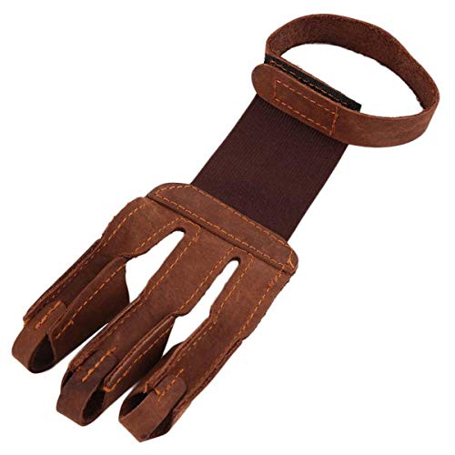 XingYue Direct 3-Finger Design Bogenschützen Handschuh - Leder, Einzigartig für Bogenschießen und Pfeilschießen