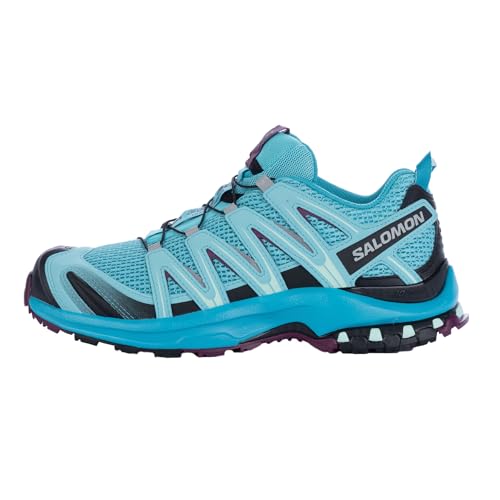 Salomon XA Pro 3D Women's Trail Running and Walking Shoes, Stability, Grip, and Long-lasting Protection, Blue Curacao, 7.5