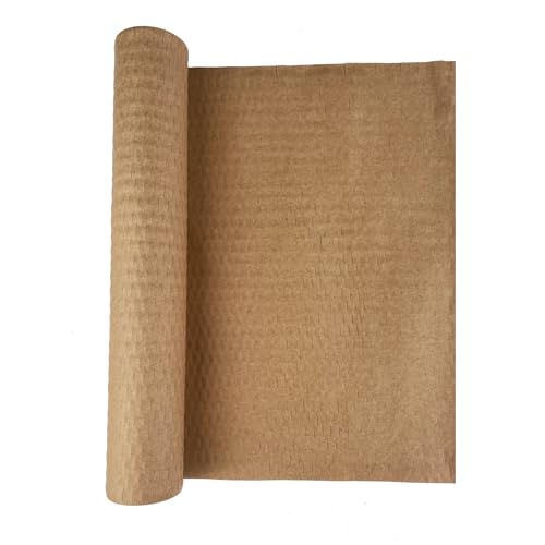 TERRARIDE Wabenpapier verpackungsmaterial 30cm x 10m, Noppenfolie Alternative, Verpackungspapier und füllmaterial für Pakete, Papier Noppenfolie, Bubble wrap Packing Rolle für umzug und Versand