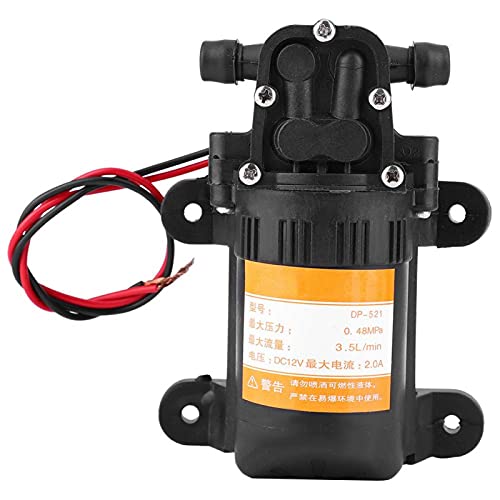 Membranpumpe, hochwertige Kunststoff-Mini-Membran-Wasserpumpe 12V 0.48MPA 3.5L/Min für die Autowäsche Bewässerung RV Wohnwagen Boot RV Garten