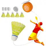 Badminton Trainer Badminton Self-Training-Tool Einstellbares Badminton Single-Player-Trainer Tragbares Indoor-Badminton-trainingsgerät