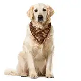 ABAKUHAUS Kaffee Haustier Bandana, Cafeteria Typography, 55x55 cm, braun Beige