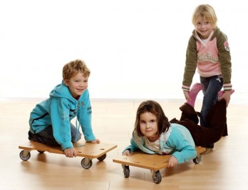 Profi Rollbrett für Kinder mit Griffmulde - für den Sportunterricht, therapeutische Übungen oder Psychomotorik