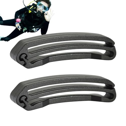 Rucksack-Gurtbandhalter, 2 Stück Riemenende-Mo-lle-Keeper, Anti-Erosions-Gurtzubehör, Leichter Schnellverschluss Für Tauchgürtel, Gurtband, Tauchgerät, Rucksack