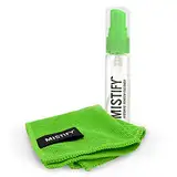 Mistify Bildschirmreiniger 40ml - Natürliches Reinigungsspray mit Mikrofasertuch. Ideal für Computer, Tastaturen, Laptops einschließlich MacBook. Befreien Sie Sich von Einwegwischtüchern.