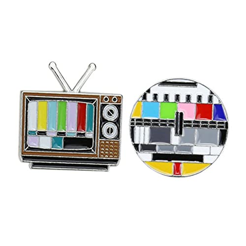 WRITWAA Modische Retro-brosche Mit Fernsehkanälen Größe Zur Dekoration Kreative Brosche Für Dauerhaften Gebrauch Schickes Design