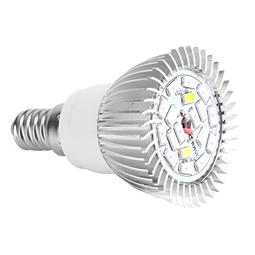 YUMILI Vollspektrum E27/E14/GU10 85-265V 18W 18 LED Wachstumslicht Blumenpflanze Hydrokultur-Wachstumslampe (E14)