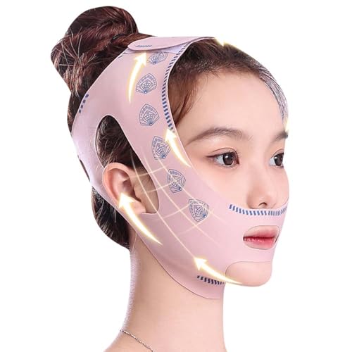 V Gesichtsmasken, Wiederverwendbare V-Linienmaske, Face-Lifting Maske für Frauen, Doppelkinn Entferner Lifting-Maske, für Doppelkinn und schlaffe Gesichtshaut