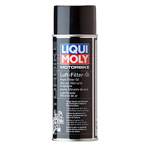 LIQUI MOLY Motorbike Luftfilteröl (Spray) | 400 ml | Motorradpflege | Art.-Nr.: 1604, farblos