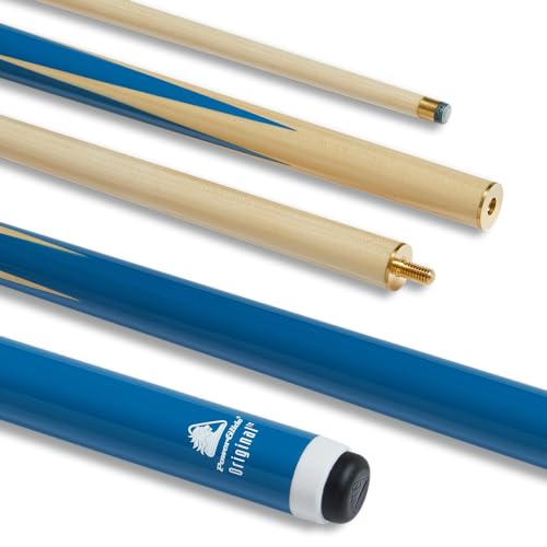 POWERGLIDE Original 2 Piece Snooker Cue Queue, blau, Full Size 57"