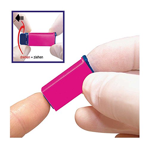 100x Sterilance Press II Sicherheitslanzetten, Stechhilfe, 18Gx1,8mm, pink
