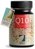 Q10 Kapseln hochdosiert 120x mit 200mg Coenzym Q10 pro Kapsel, hochwertiges Coenzym Q10 vegan aus Fermentation, ohne unerwünschte Zusätze, Vorrat für 4 Monate - NatureWell