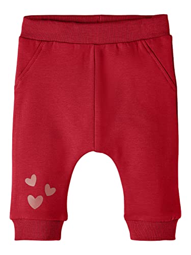 NAME IT Baby - Mädchen Nbfnalia Sweat Pant Bru, Salsa, 68