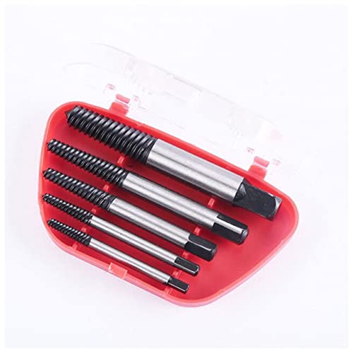 Schraubenentferner Schraubendreher beschädigten defekten Schraubenentfernungswerkzeug zum Entfernen der beschädigten Bolzen Bohrer Schraubenentferner Set Profi (Size : 5pcs)