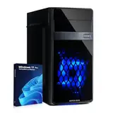 HYPER BYTE® Office PC – Computer mit Intel Quad Core i7 mit 3,9 GHz | 32 GB RAM | 1 TB SSD Festplatte | Win 11 Pro | WLAN | DVD+RW | USB 3.0 | High End Office Tower-Pc