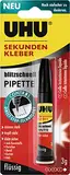 1 x UHU© SEKUNDENKLEBER blitzschnell PIPETTE, Pipette mit 3 g, Infoka