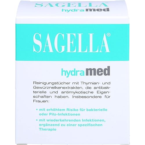 Sagella Hydramed Intimwaschlotion Tücher - Sanfte Reinigung und Feuchtigkeitspflege für den Intimbereich