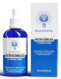 BlueVitality | 100ml Premium Methylenblau 1% Lösung | Pharmazeutische Qualität | 100% reinst USP | Unabhängig laborgeprüft & zertifiziert | Vegan | Inkl. Pipette | Qualität aus Deutschland