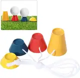 Golf Tees, 4 Stück Tee Golf,Golf Tees Kunststoff,Jumbo Gummi Golf Tees,Golf Tee,Tees Für Indoor Outdoor Übungsmatte Sport,Kunststoff Golf Tees Indoor Outdoor Training - 4 Verschiedene Höhen Golf Tee