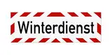 LOHOFOL Magnetschild Winterdienst | Schild magnetisch | lieferbar in DREI Größen (35 x 10 cm)