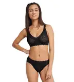 sloggi Damen ZERO Feel Bliss Soft bra, Black, M Große Größen