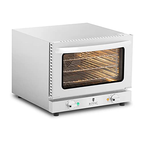 Royal Catering RCCO-2.1 Heißluftofen Konvektomat Kombidämpfer Backofen Edelstahl 2.150 W inkl. 3 Gitterroste