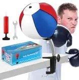 NZQXJXZ Punchingball Tisch, Desktop Boxsack, Büro Punching Ball, Boxsack für den Schreibtisch, Stressabbau mit Schreibtischklemme für Bürotisch und Theken, lustiges Geschenk für Freunde oder Kollegen