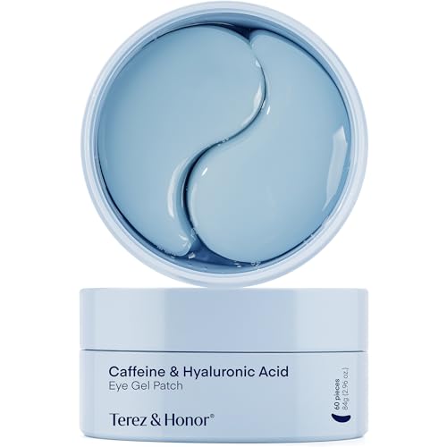 Augenpads gegen Augenringe Korean Skincare: Hyaluron & Koffein Augenpads gegen Tränensäcke & Falten - Vegan & Tierversuchsfrei, für empfindliche Haut geeignet Augenmaske, 30 Paare - Under Eye Patches