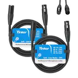 Yinker 2 Stücke XLR Kabel 1.5m Male zu Female, 3 Polig XLR Mikrofonkabel Male zu Female 2 Stücke Male zu Female für Audio-und Sound-Equipments 1.5m