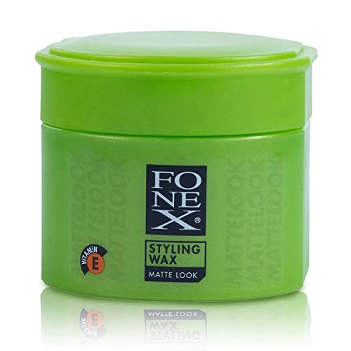 Fonex Matte Look Haarstyling Wax | Wachs mit mattem Look | Matteffekt | Textur mit starkem Halt | Für alle Haartypen | Matt | 100 ml (1 Stück)