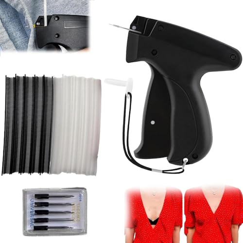 Schnelles Fixiergerät für Kleidung, Stitchy Quick Clothing Fixer, Mini Quick Repair Garment Sewing Machine, Instant Button Garment Connector, Micro Tagging Stitch Tool for Clothing (Schwarz)