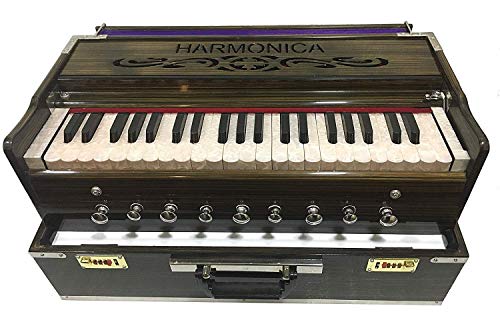 9 Stopper, beweglicher Harmonium Chudidaar Bellow 42 Taste 2 Reed Bass männlich Rückwärts-Koppler/Indian Harmonium/Professional Harmonium/Portable Harmonium