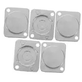 JECOMPRIS 1 Satz Jumper-board-panel Robuste Wandplatte Schalttafelabdeckung Einfache Installationsplatte D-typ Xlr- Fahrgestellabdeckung Blindplattenabdeckung Metall Silver 5st