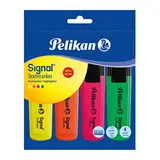 Pelikan Textmarker Signal, 4-teilig aus Polybag, Blau