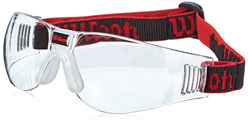 Wilson Squash-Brille, Omni Squash, Unisex, Schwarz/Rot, ZC1505