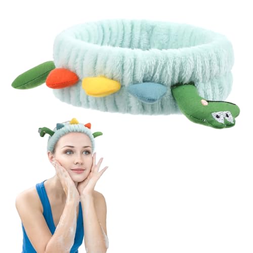 Dinosaurier Kosmetik Haarband,Haarpflege Schminken Schönheitsbehandlungen,Make-up-Stirnbänder,Elastische Spa Haarreifen, Training für Yoga-Sport