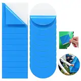 VCANIVR 20 Stück Poolflicken Selbstklebend Unterwasser, PVC Pool Reparaturset Unterwasser Reparatur Pool Flicken für Wasserbett Schwimmbäder Aufblasbares Boot Runden & Platz