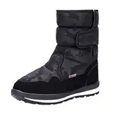 DorkasDE Damen Schneestiefel Kinder Mädchen Winterstiefel Winter Schuhe mit Warmfutter Mutter Tochter Schneestiefel