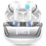 Bluetooth Kopfhörer, Kopfhörer Kabellos Bluetooth 5.4 In Ear Kopfhörer mit ENC Noise Cancelling Mic, Wireless Kopfhörer Tiefer Bass, IP7 Wasserdicht Wireless Earbuds,45H Bluetooth Ohrhörer LED Anzeige