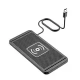 CENPEK 15 W kabelloses Ladegerät, induktive Ladestation fürs Auto, rutschfestes kabelloses Auto-Ladepad für Auto-Ladematte mit 40 W Autoladegerät für S23/S22, Telefon 15/14/13/12 (1 m Kabel)