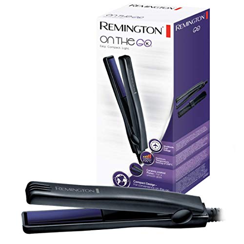 Remington Glätteisen - On The Go (schmaler Mini-Haarglätter im handlichen Design, 15cm, keramikbeschichtete Stylingplatten, ideal für unterwegs) Temperatureinstellung von 200°C, S2880 | 1er Pack