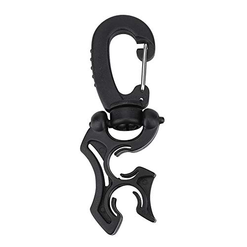 Tauchzubehör, Kunststoff-Tauchzubehör, Tauchausrüstung mit Karabinerhaken-Schnalle Zum Tauchen (BLACK)