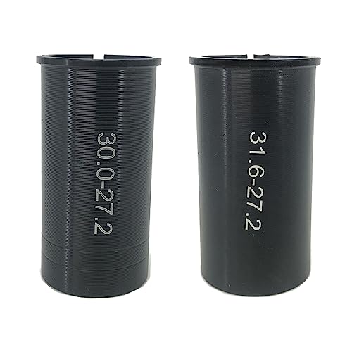 2 stück Fahrrad sattelstütze Rohr Adapter, fahrradsattelstütze Shim aluminiumlegierung rohradapter, 27.2-30mm und 27.2-31.6mm fahrradsitz Adapter Ring seatpost Shim reduzierhülse für rennrad MTB