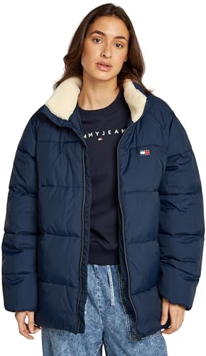 Tommy Jeans Herren Pufferjacke Warm, Blau (Dark Night Navy), XL