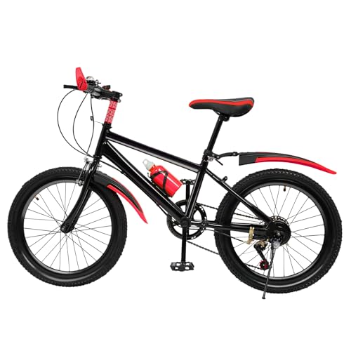 GAOUSD 20 Zoll Fahrrad für Kinder, Mountainbike, höhenverstellbar, für Kinder, Fahrrad, für Mädchen und Jungen, Kinderfahrrad mit Wasserflaschenhalter und Schutzblech