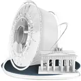 Vision 3D® Filament - [1KG Spule] 3D Drucker Filament 1.75 - Biologisch abbaubar & sauber gewickelt - kompatibel mit FDM 3d-Druckern incl. Slip Bag (Matt Weiß)